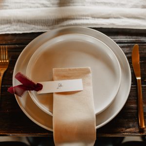 Stoffservietten Leinen beige – Bild 1