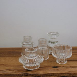 Kerzenhalter Set glas – Bild 1